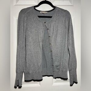 Philosophy Gray Cardigan‎ Sweater Soft Knit